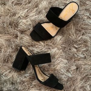 delaney block heel mule